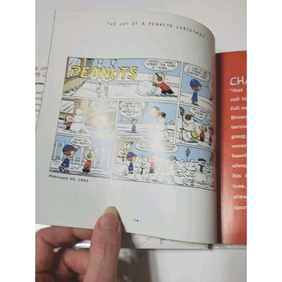 Joy of a Peanuts Christmas Hardcover Book Hallmark Charlie Brown Snoopy VTG 2000 - Picture 13 of 16